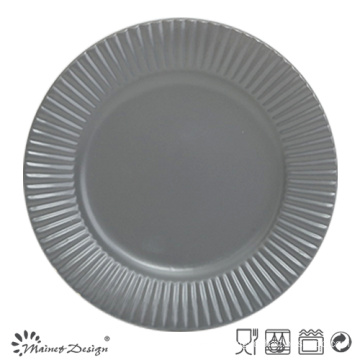 10.5"Embossed Ceramic Dinner Plate High Quality